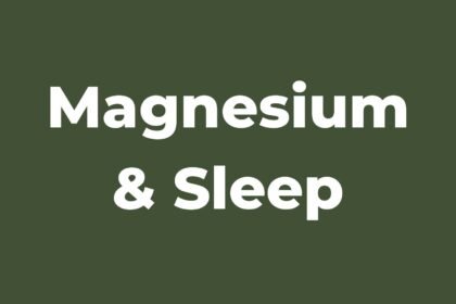 Does magnesium reduce tiredness or induce sleep